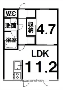 アルバータ215【2階】の間取り